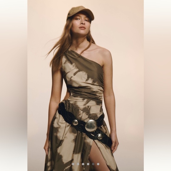 Anthropologie Black and Silver Leather Belt main image 8